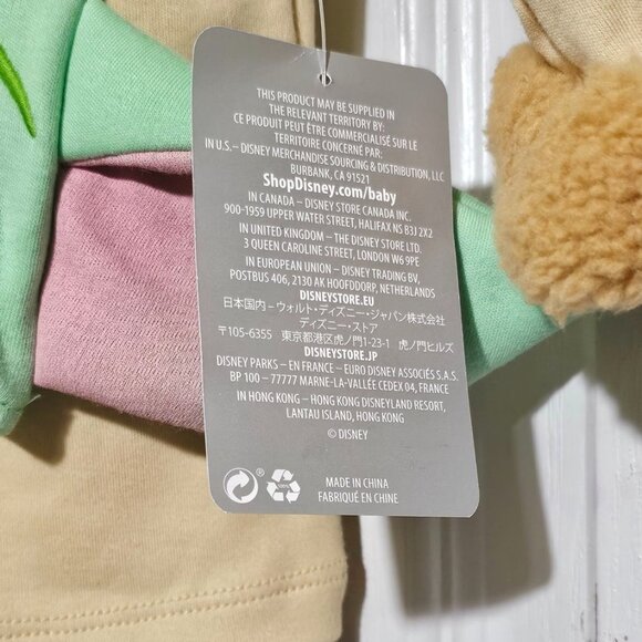 Disney Baby Yoda Costume 6-9 Months Grogu The Mandalorian Halloween Disney Store - Picture 7 of 9